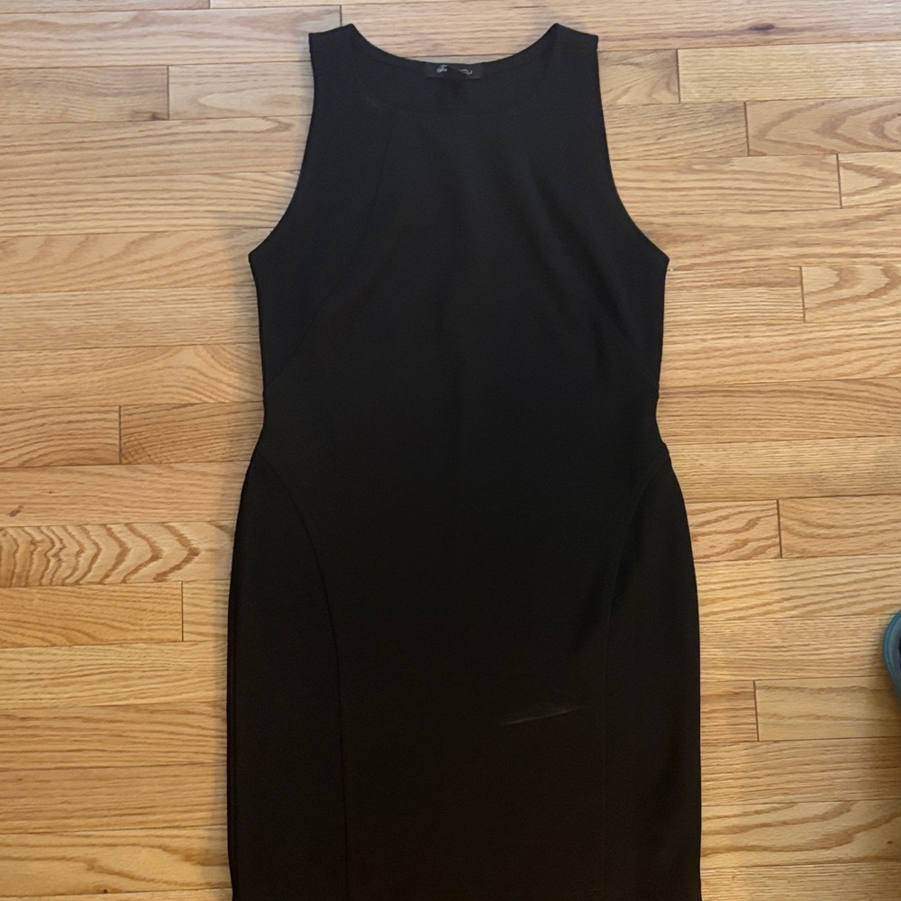 Forever 21 Black Sleeveless Midi Sheath Dress